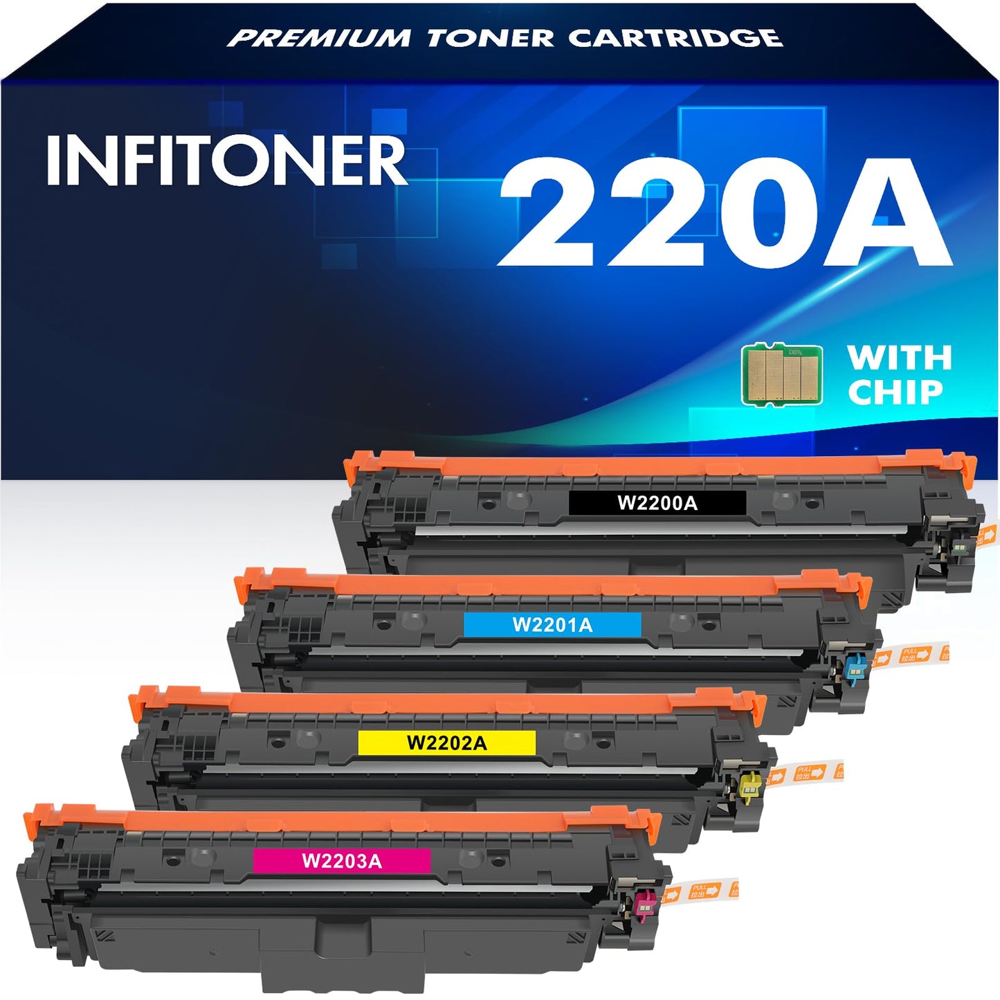 220A Toner-Set für HP LaserJet Pro MFP 4302dw (4er Pack)