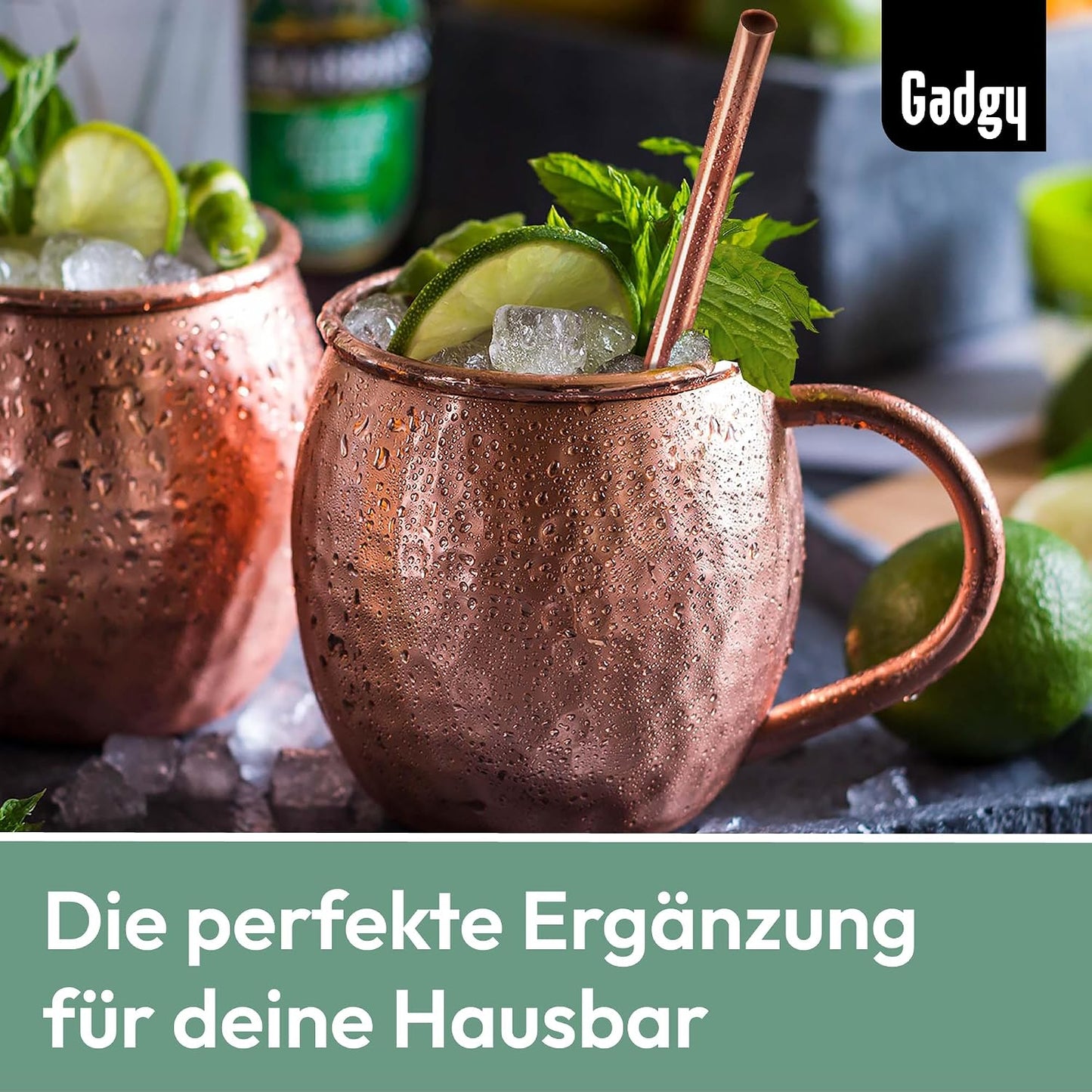 Moscow Mule Becher Set, Rich Copper