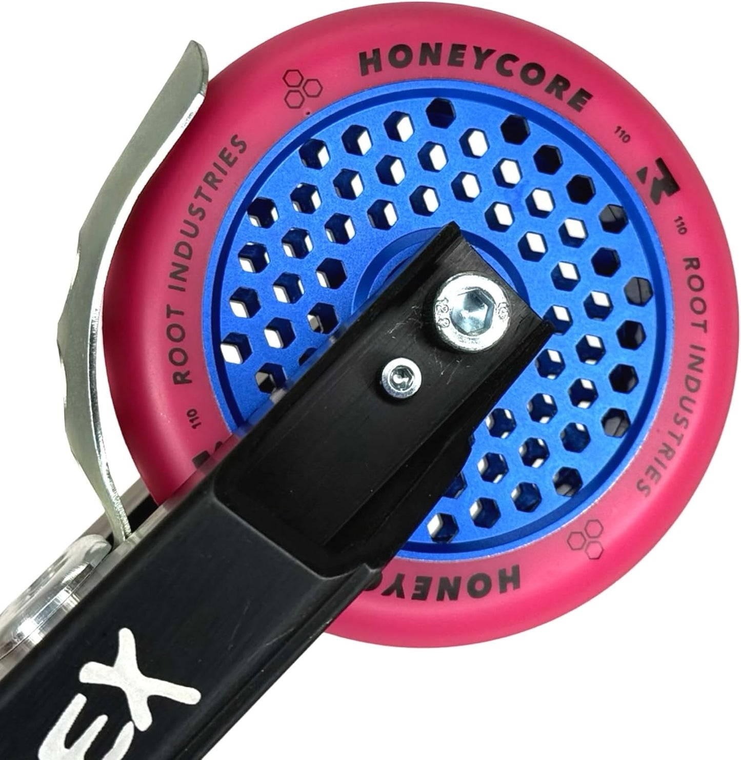 Air Honeycore Stunt-Scooter-Rad, Blau / Pu Pink