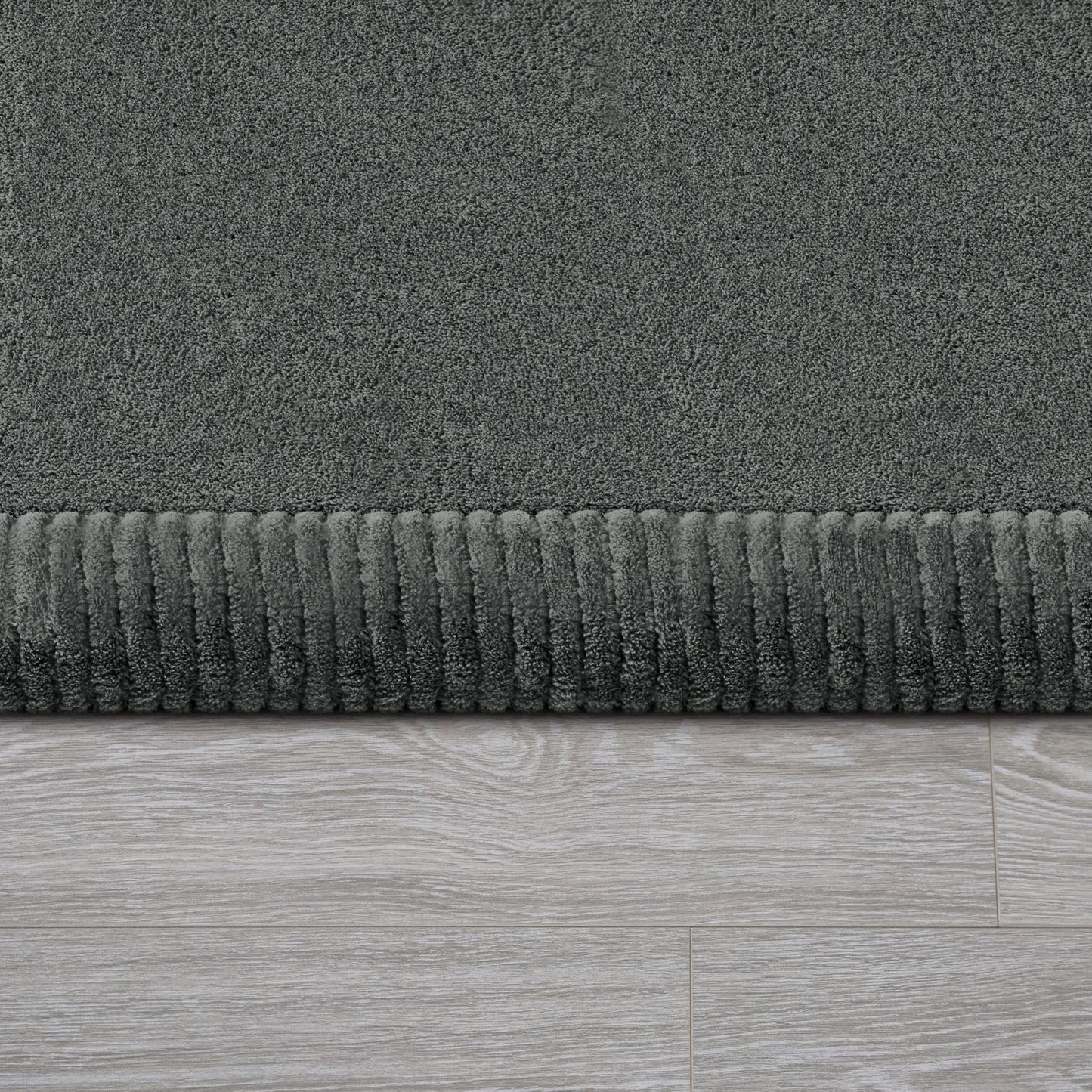 Krabbelmatte Babyzimmer Unifarben, 80 cm Rund Grau Anthrazit