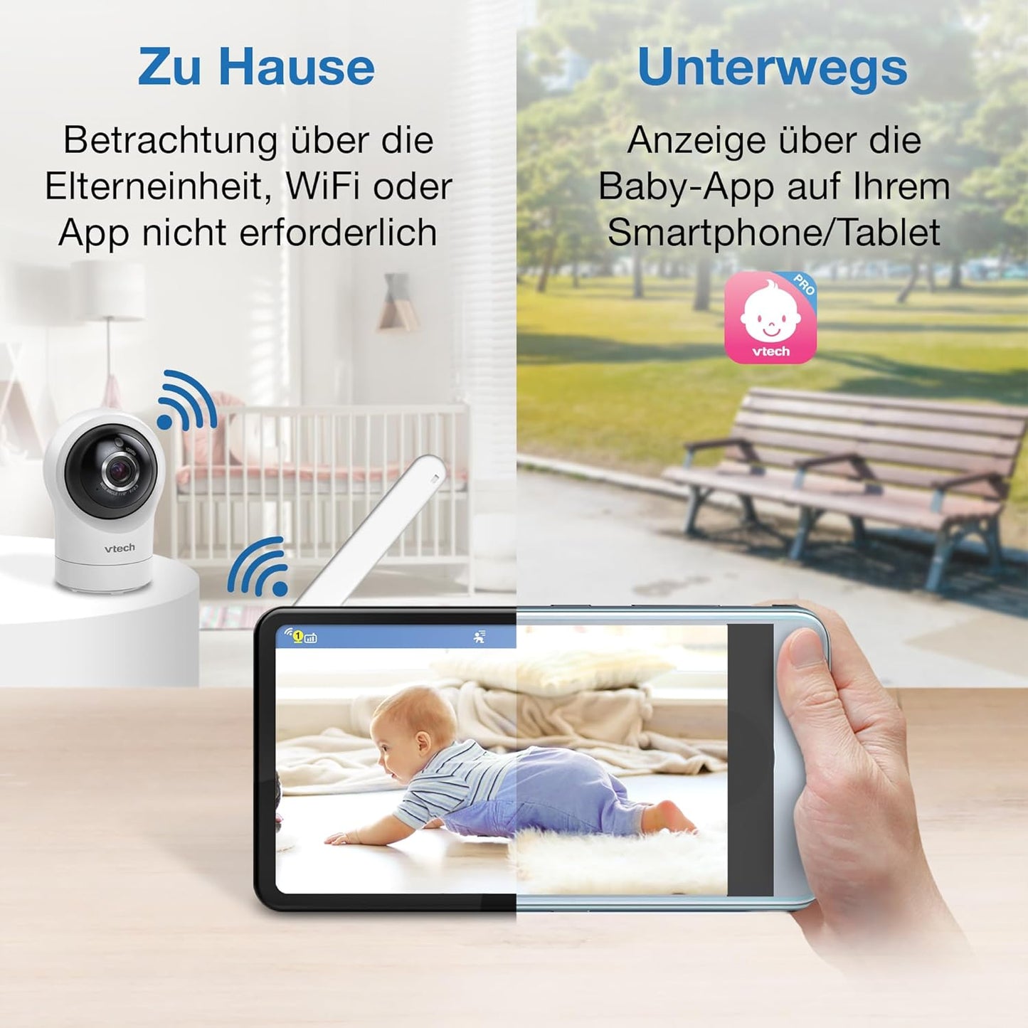 Babyphone RM7764HD mit Kamera, RM7764 7" Video