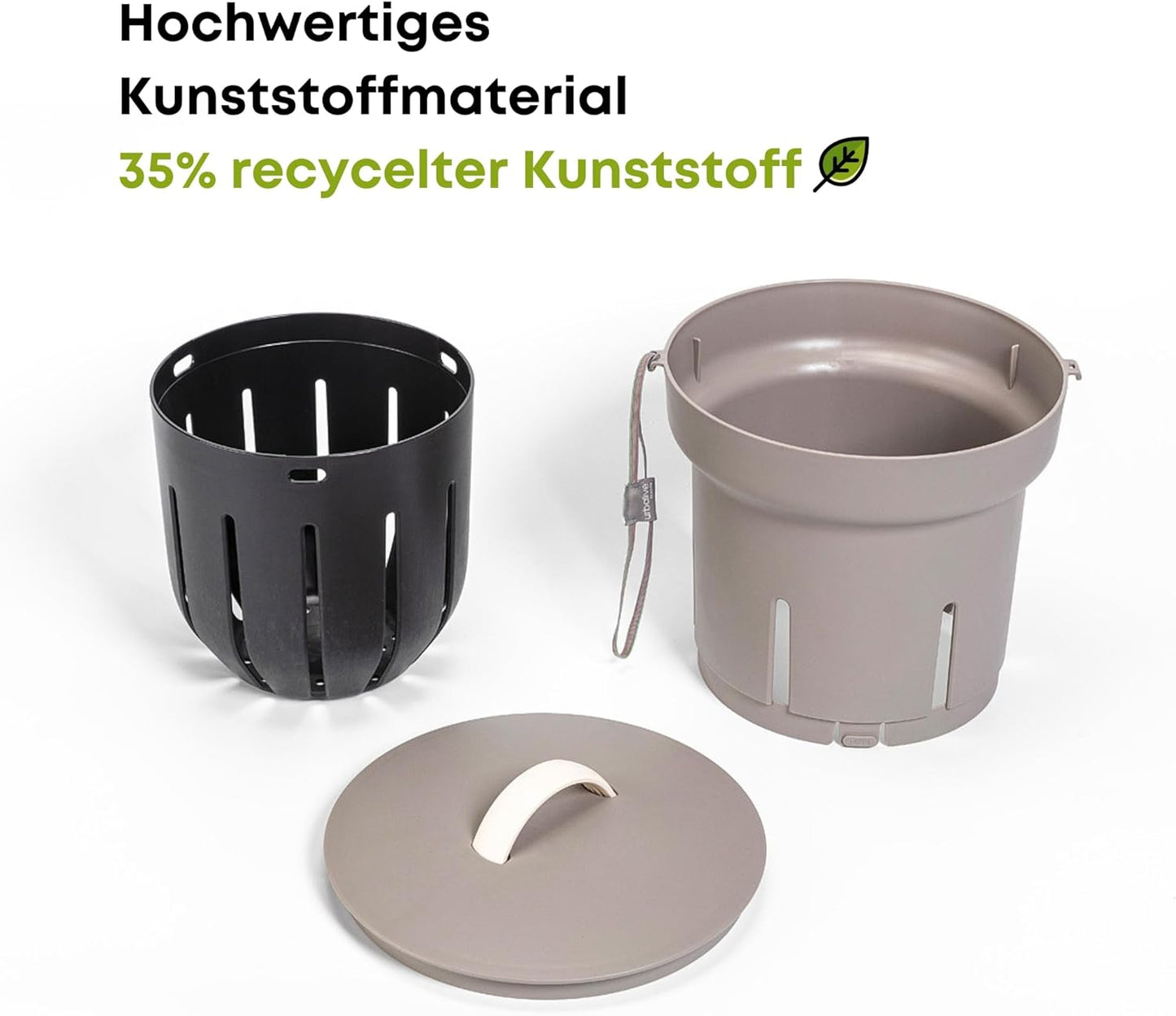 Beetkomposter für Wurmkompost 12L, Taupe