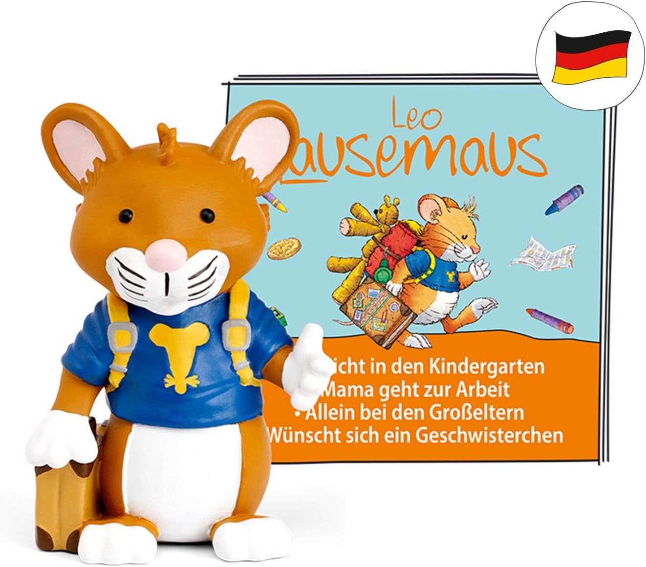 Hörfigur für Toniebox Leo Lausemaus, Mehrfarbig