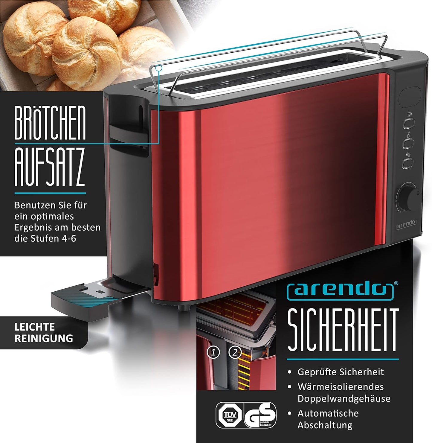 Küchenset: Wasserkocher, Toaster & Eierkocher