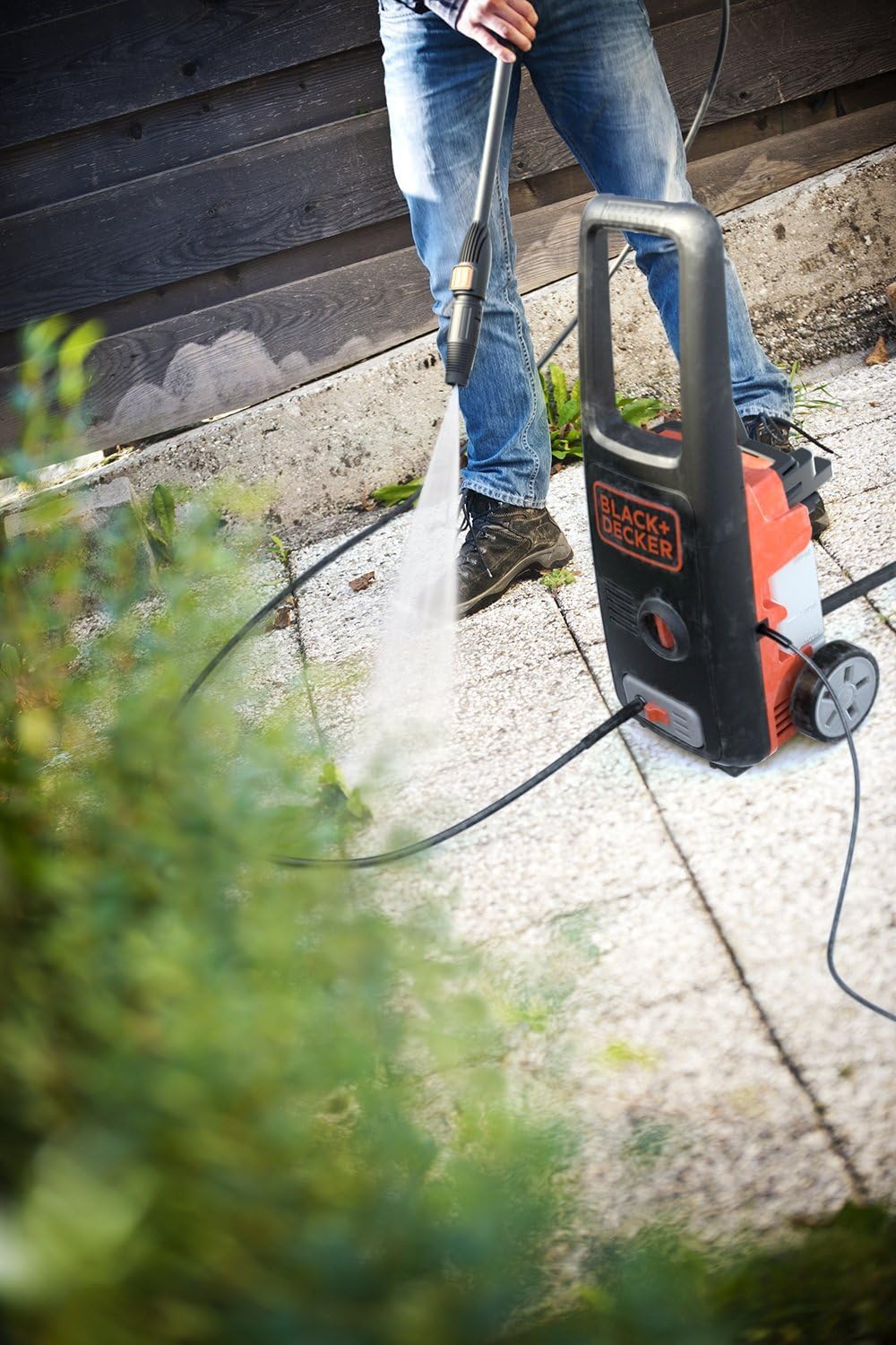 Hochdruckreiniger Set mit Patio Cleaner und Bürste, Deluxe / 1400 W
