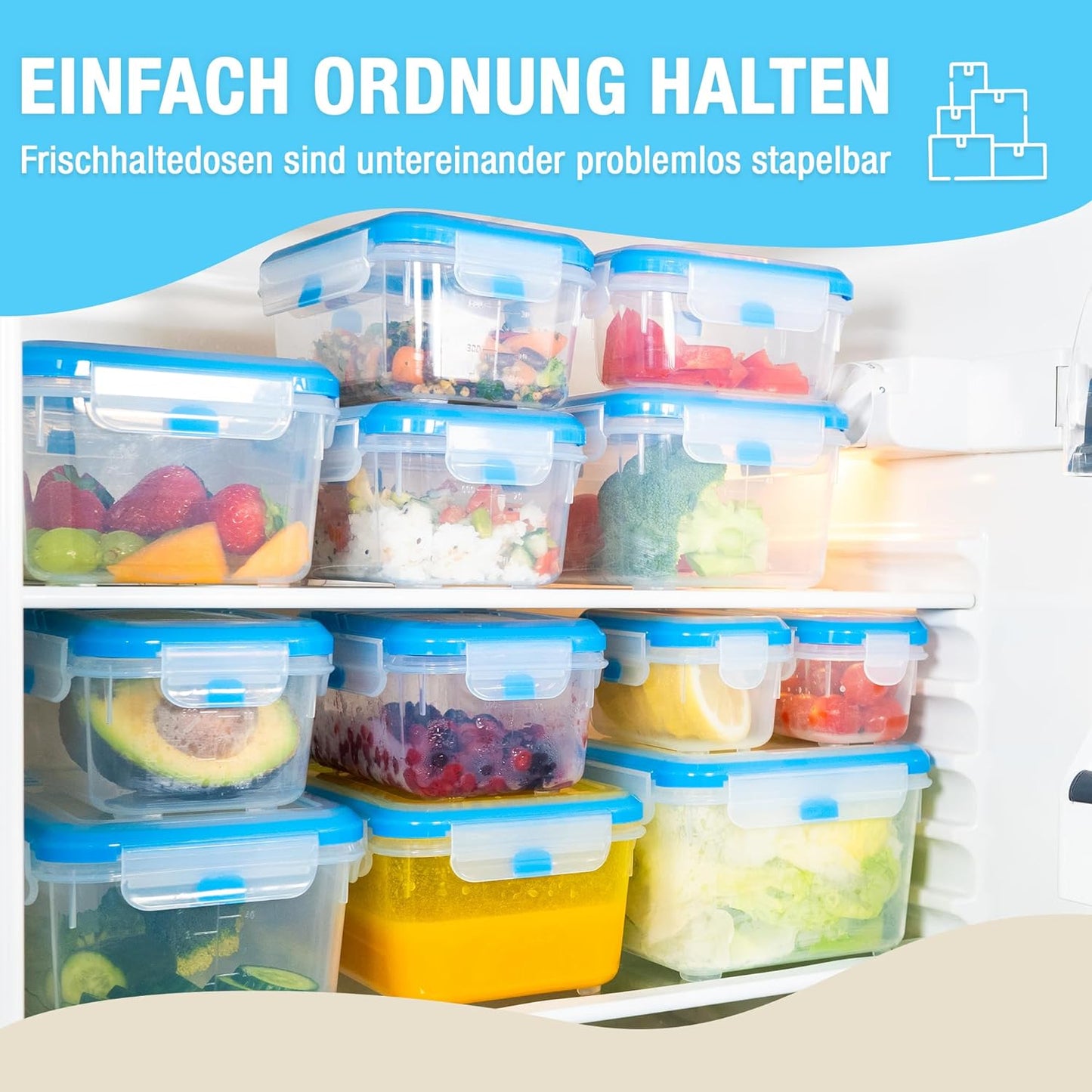 4-teiliges Frischhaltedosen-Set, 2 L | 4er Set