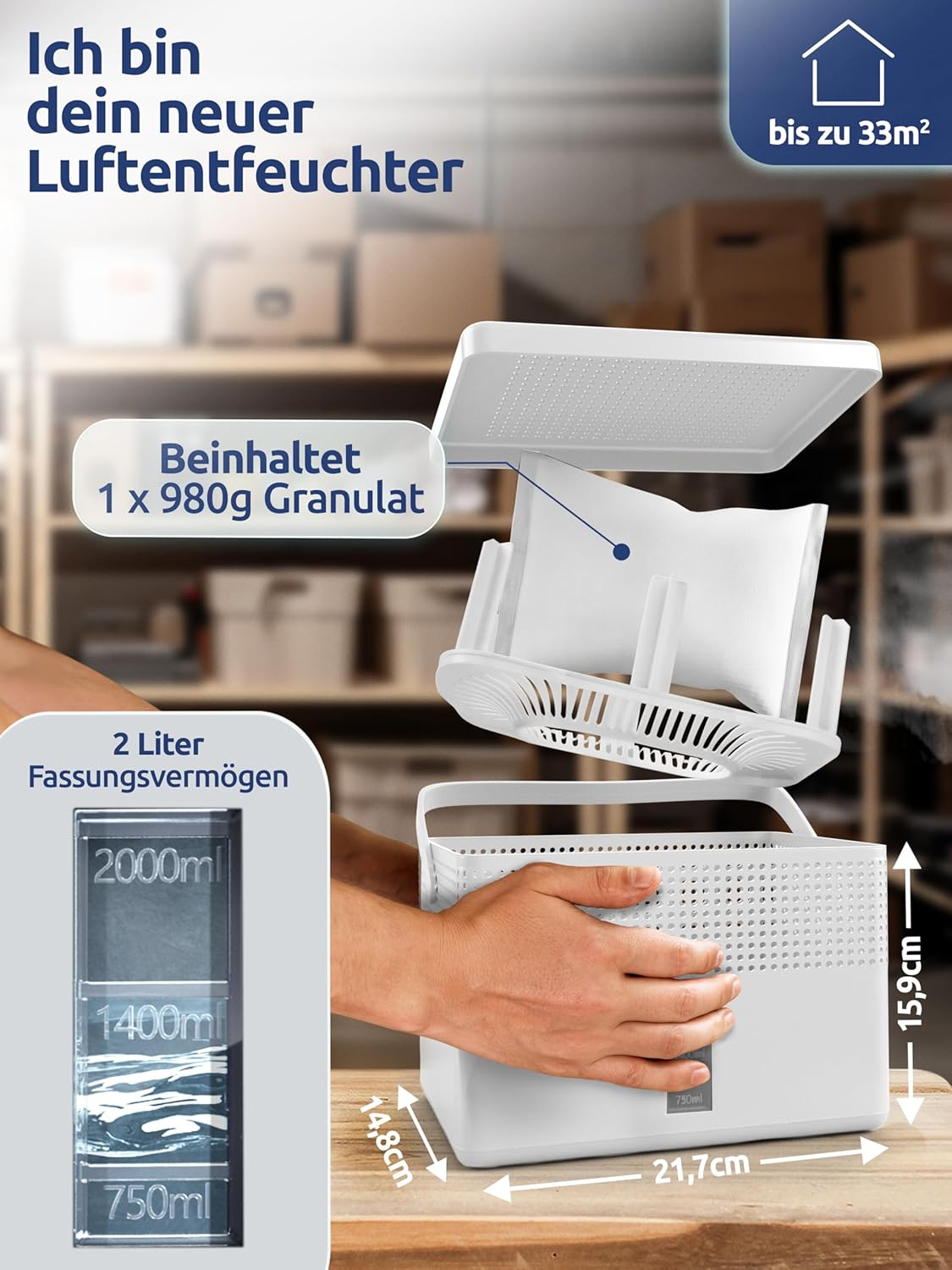 Luftentfeuchter Set AirOne Max, 2 X Airone Max