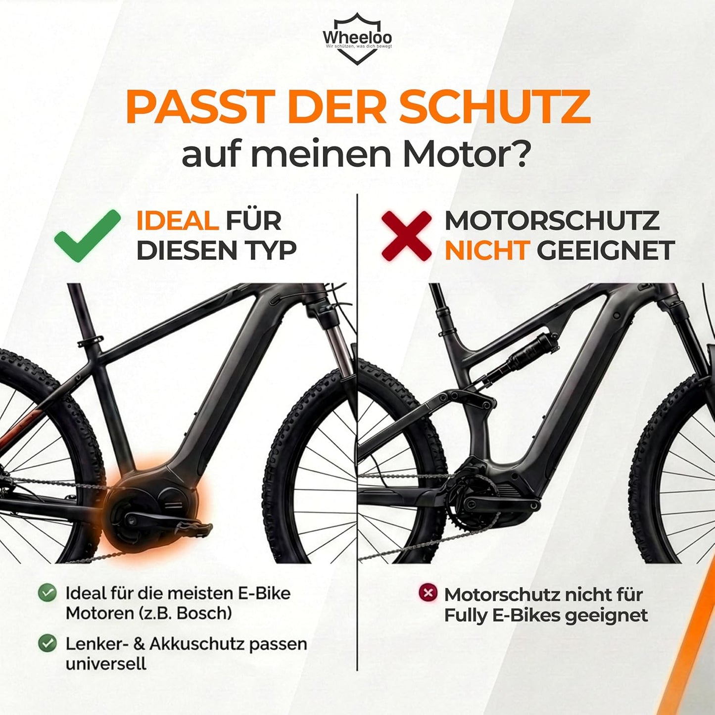 E-Bike Transportschutz-Set für Motor und Akku