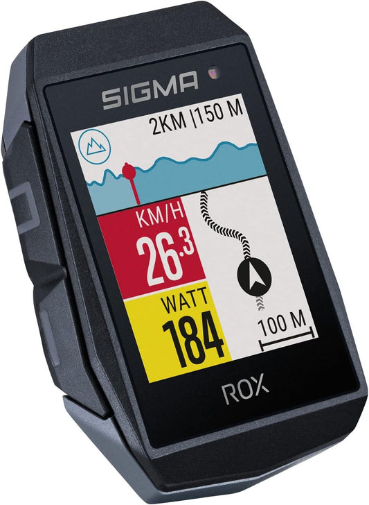 Fahrradcomputer ROX 11.1 EVO HR mit GPS & Herzfrequenzmessung, Einheitsgrösse, Schwarz