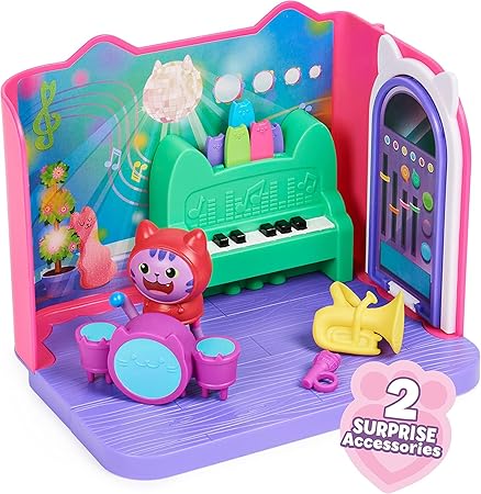 Groovy Music Room Set mit DJ Katze und Zubehör