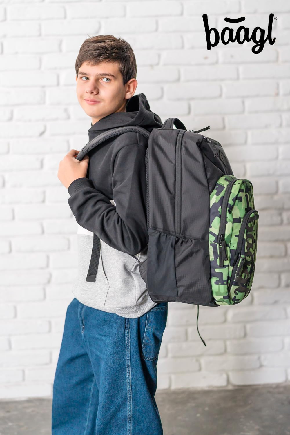 3-teiliges Schulrucksack-Set, Green