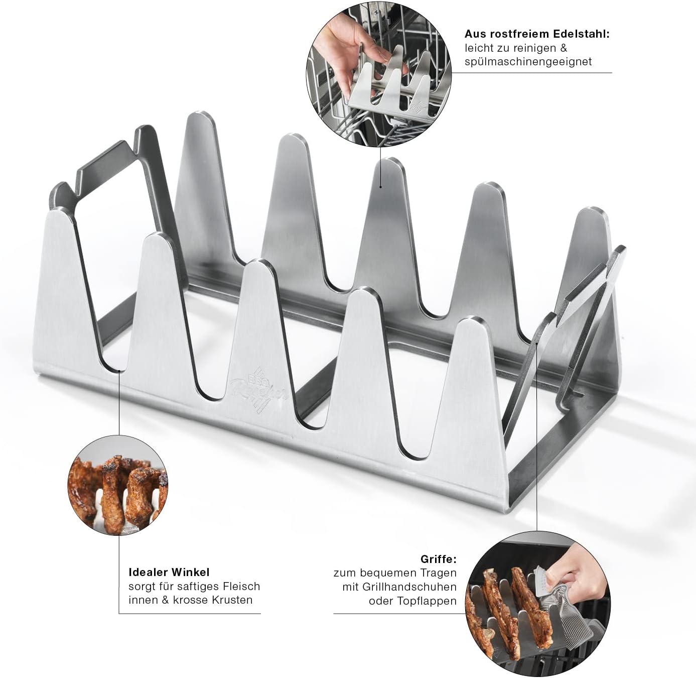 Multi Grill Rack für BBQ Rescher, 1er Set