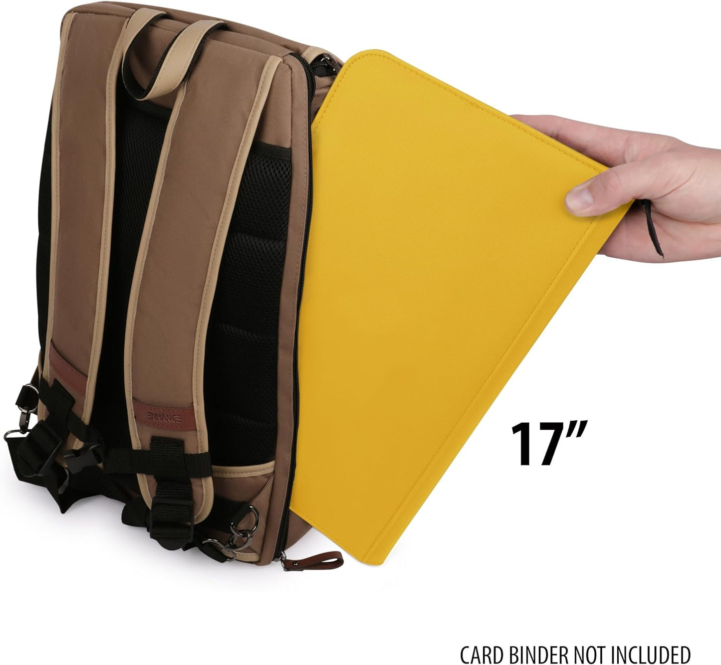 Sammelkarten-Aufbewahrungsbox-Rucksack, Einheitsgrösse Bräunen