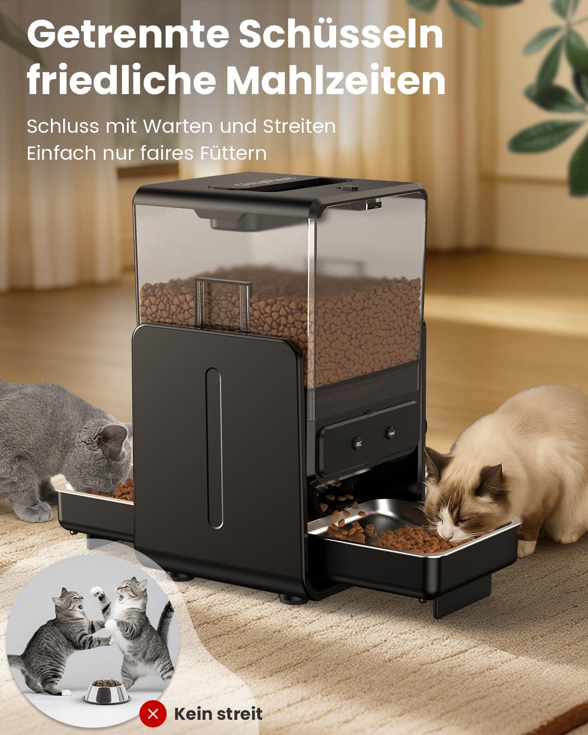 Futterautomat mit App-Steuerung, WiFi