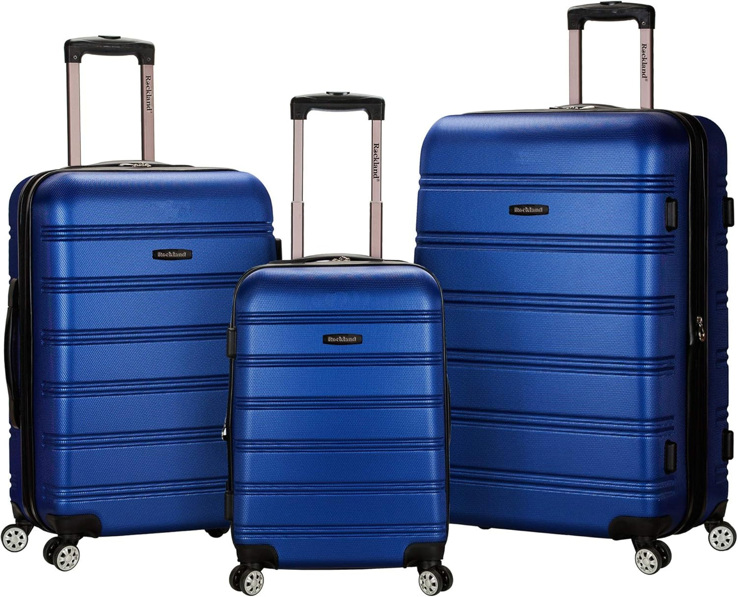 3-teiliges Melbourne Hartschalen-Koffer-Set, 3-Piece Set (20/24/28) Blau