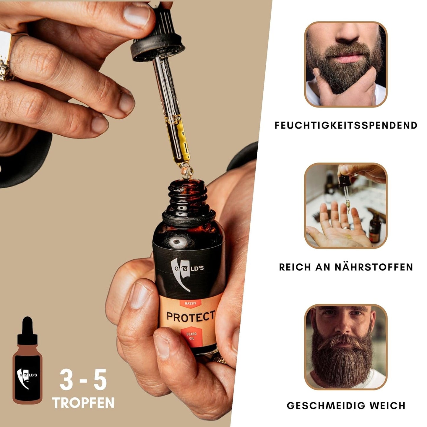 Golds Bartöl Protect, 30 ml (1er Pack)