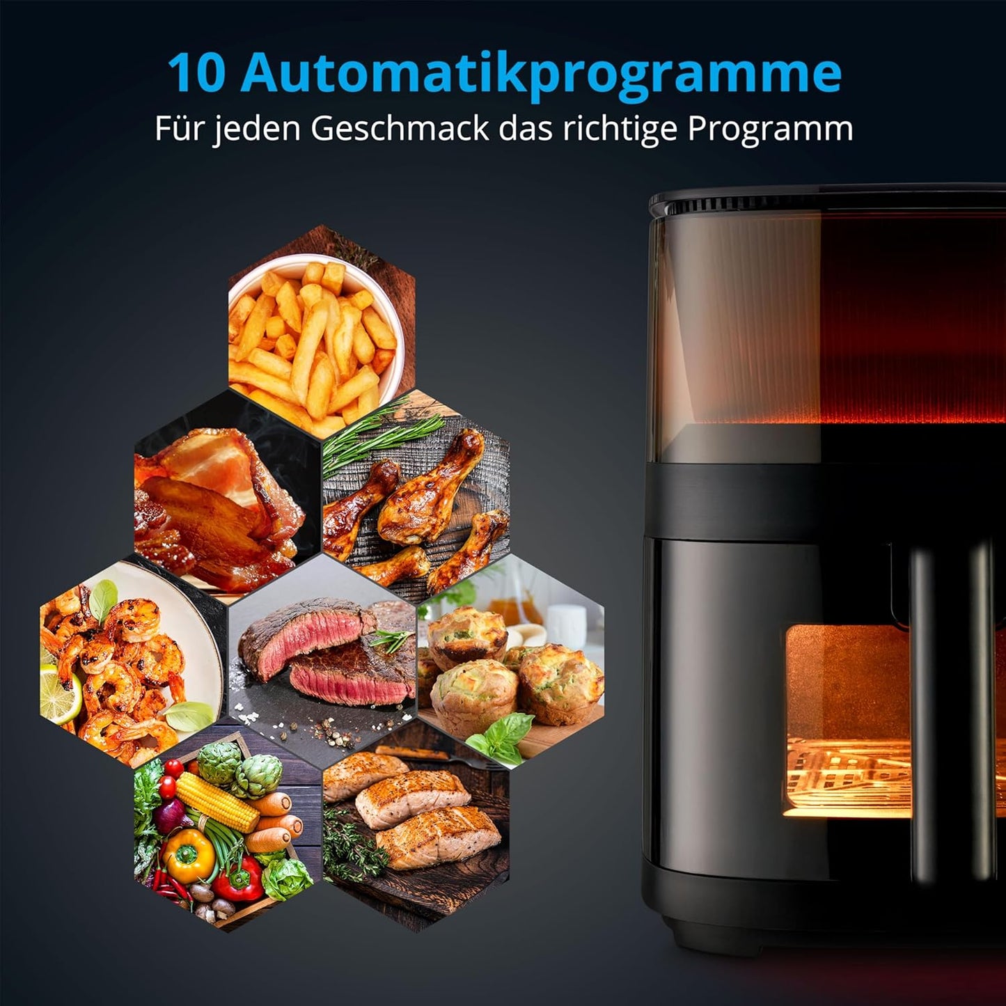 X10 XL Heissluftfritteuse mit Wassersprühfunktion