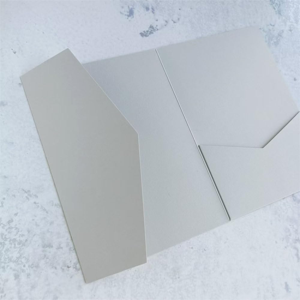 Hochzeitseinladungen (25 Stück), Silber