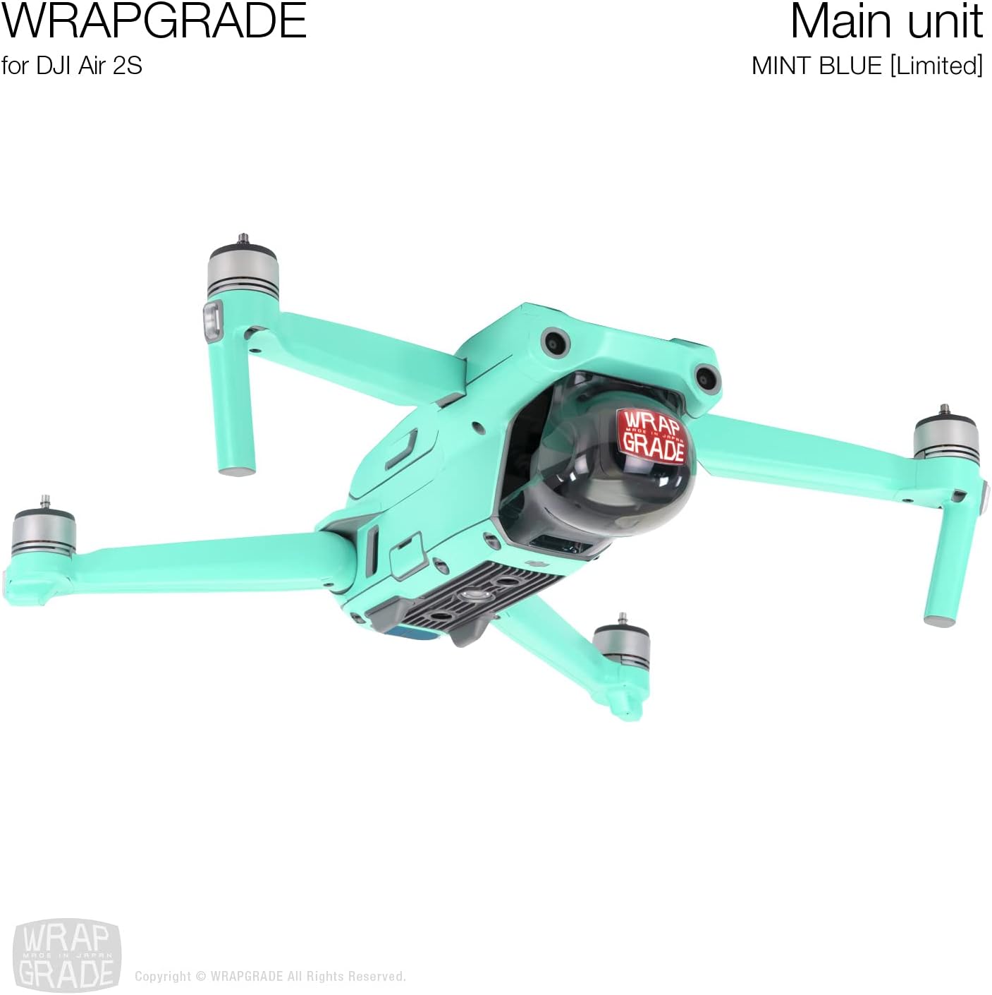 Schutzfolie für DJI Air 2S Drohne, MINT BLUE