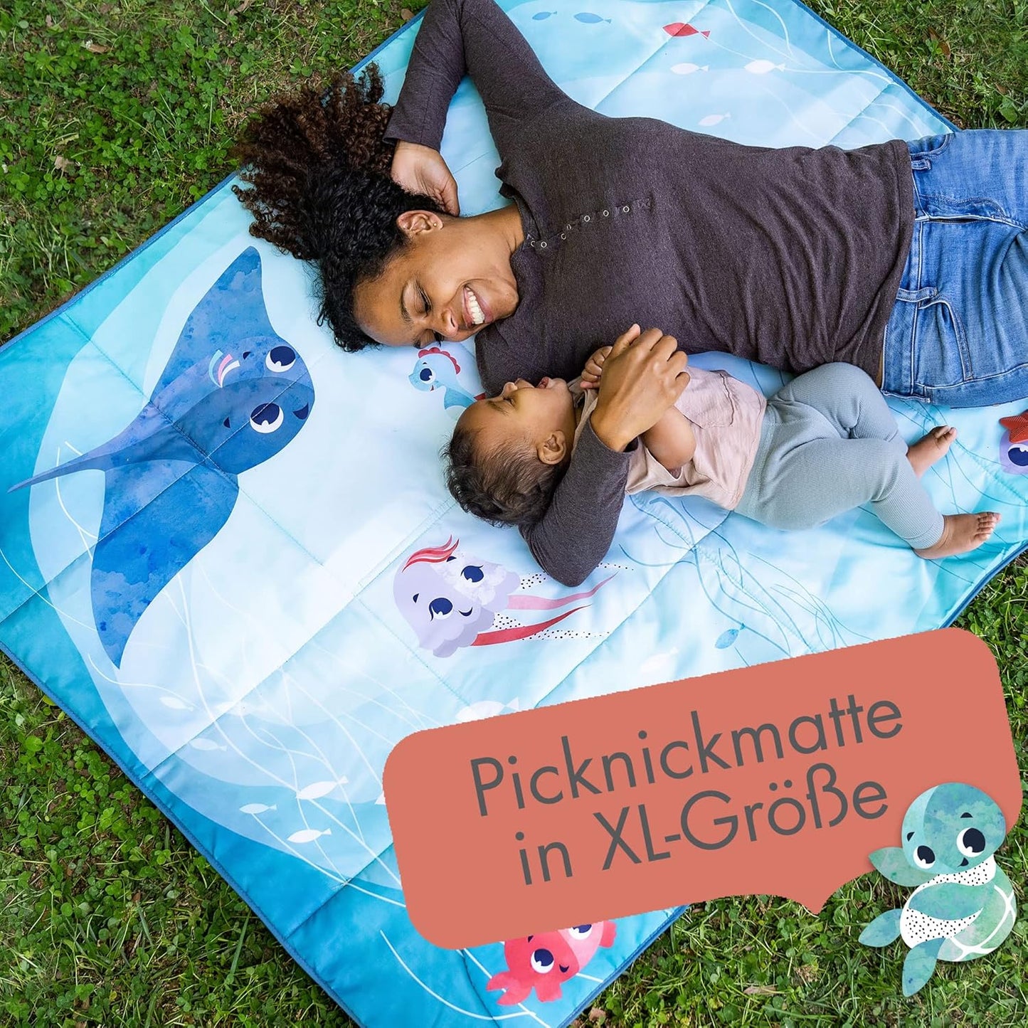XL Baby Krabbeldecke Super Mat, Treasure The Ocean