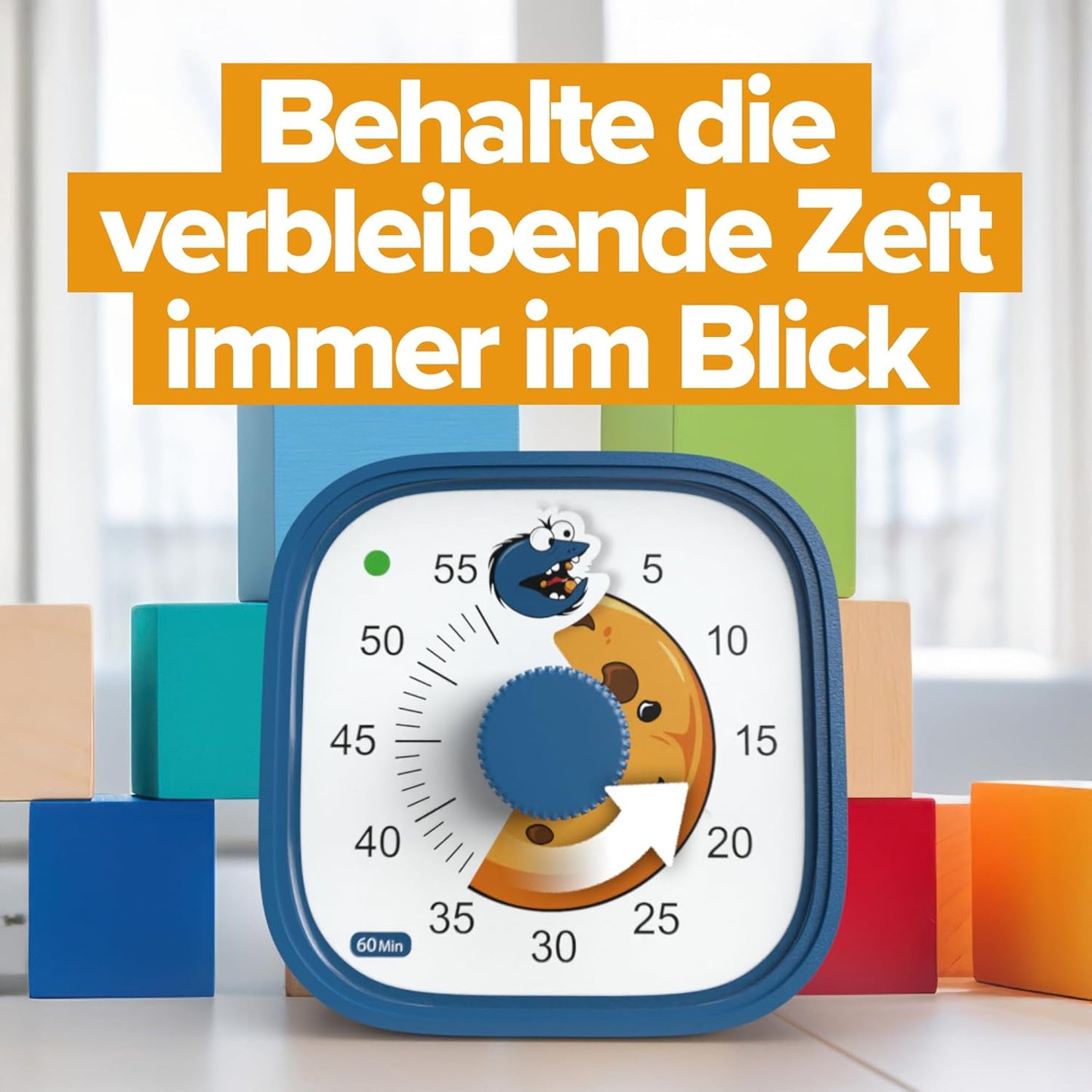Visual Timer Cookie Clock, Blau