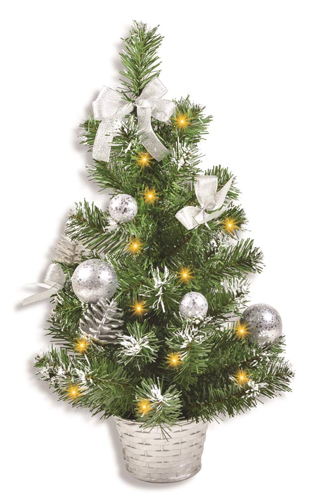 Deko-Weihnachtsbaum geschmückt 20258, Grün/Silber