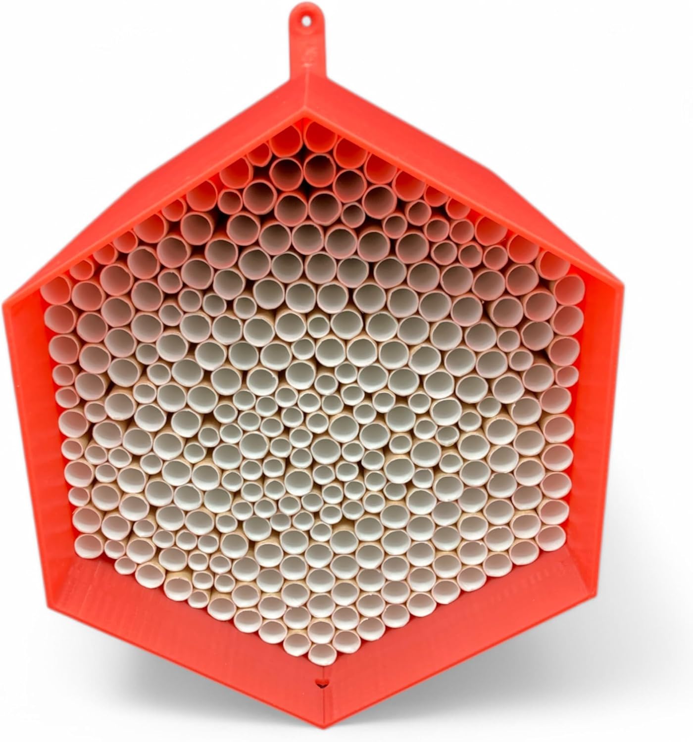 Wildbienen-Nisthilfe mit 300 Nisthülsen, Rot ca. 300 Niströhren