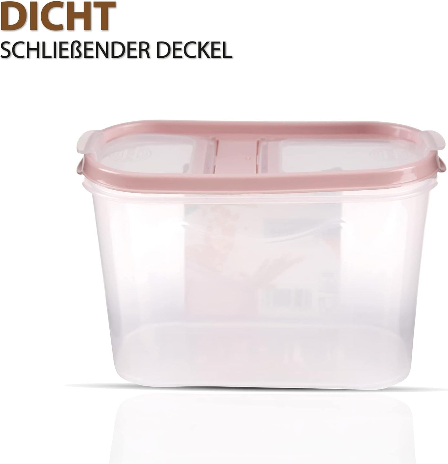 3-teiliges Schüttdosen-Set luftdicht, Mix 3 x 1,4 Liter ( 3 Stück )
