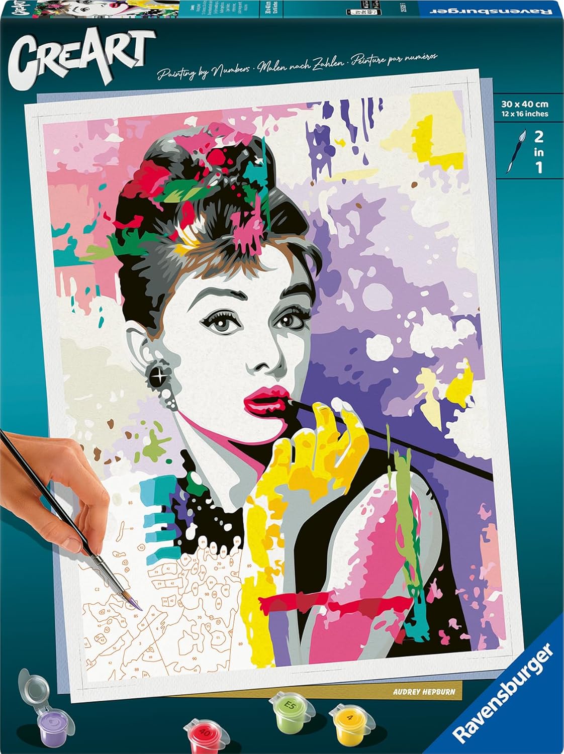 CreArt Malen nach Zahlen Audrey Hepburn