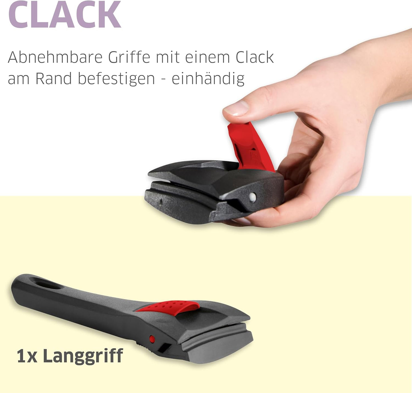 Induktions-Pfannenset mit Deckel und abnehmbarem Griff, Beschichtet | 3-tlg 28 cm