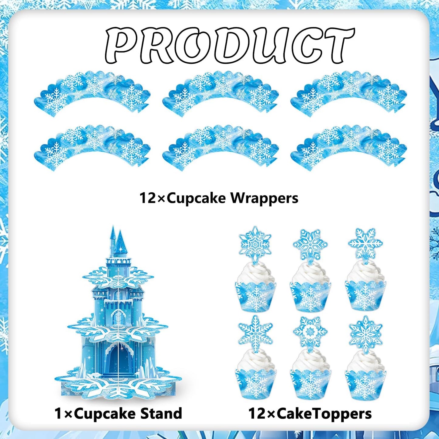 Schneeflocken Kuchenständer