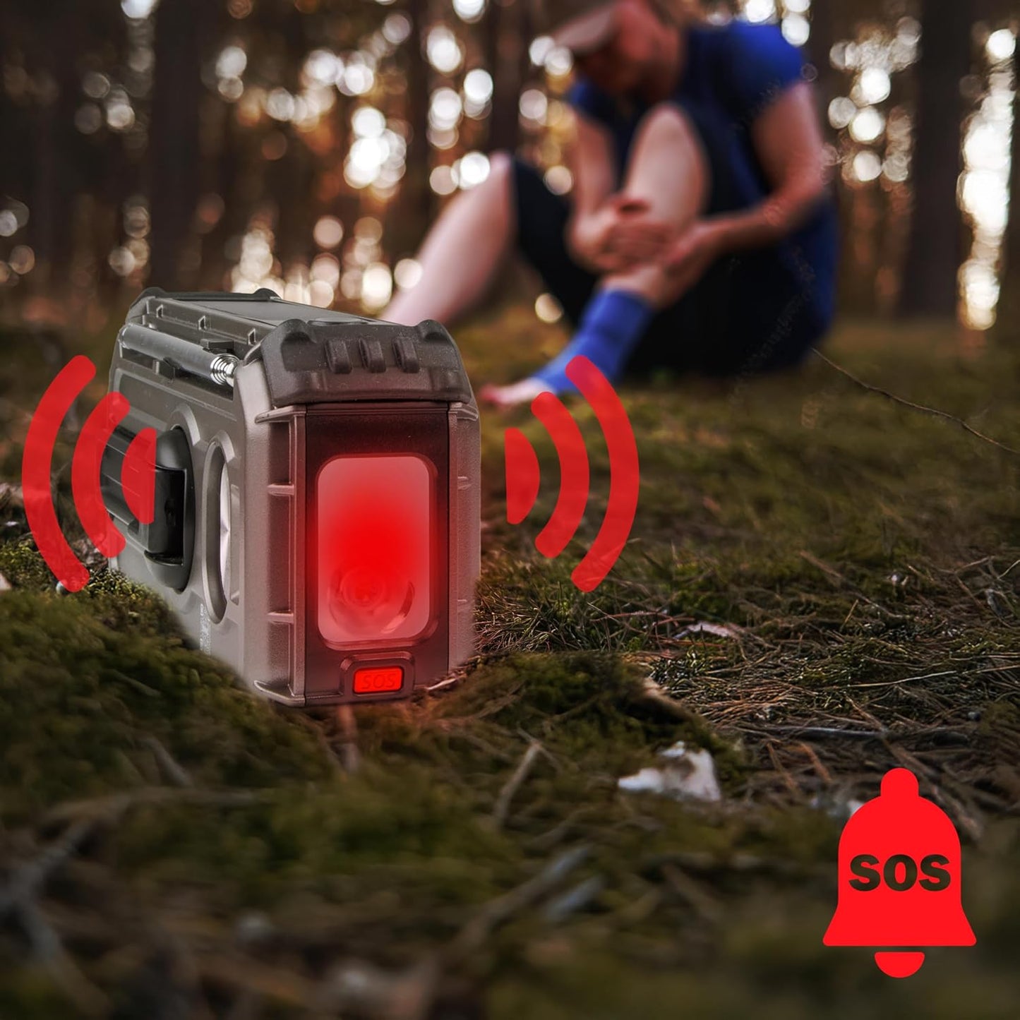SDAB1  Solar-Notfallradio mit Kurbel und Powerbank, SDAB1