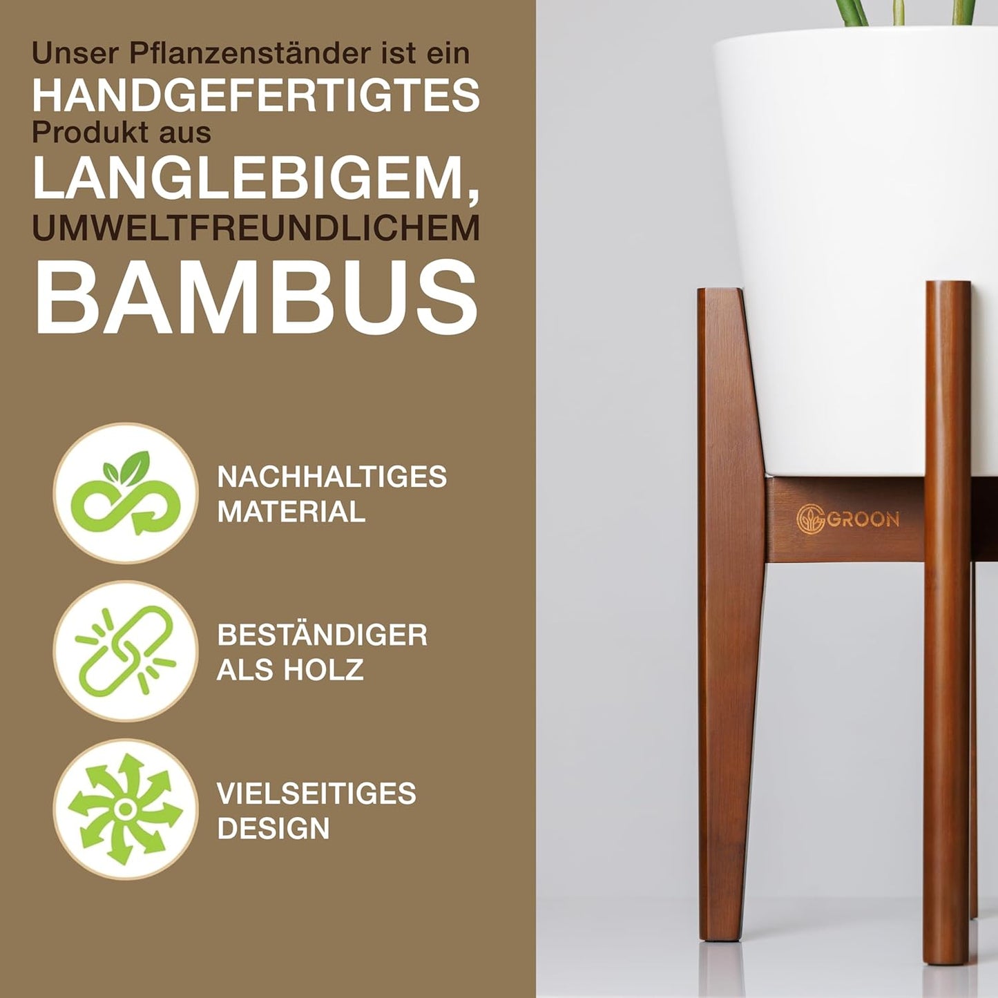 Pflanzenständer aus Bambus