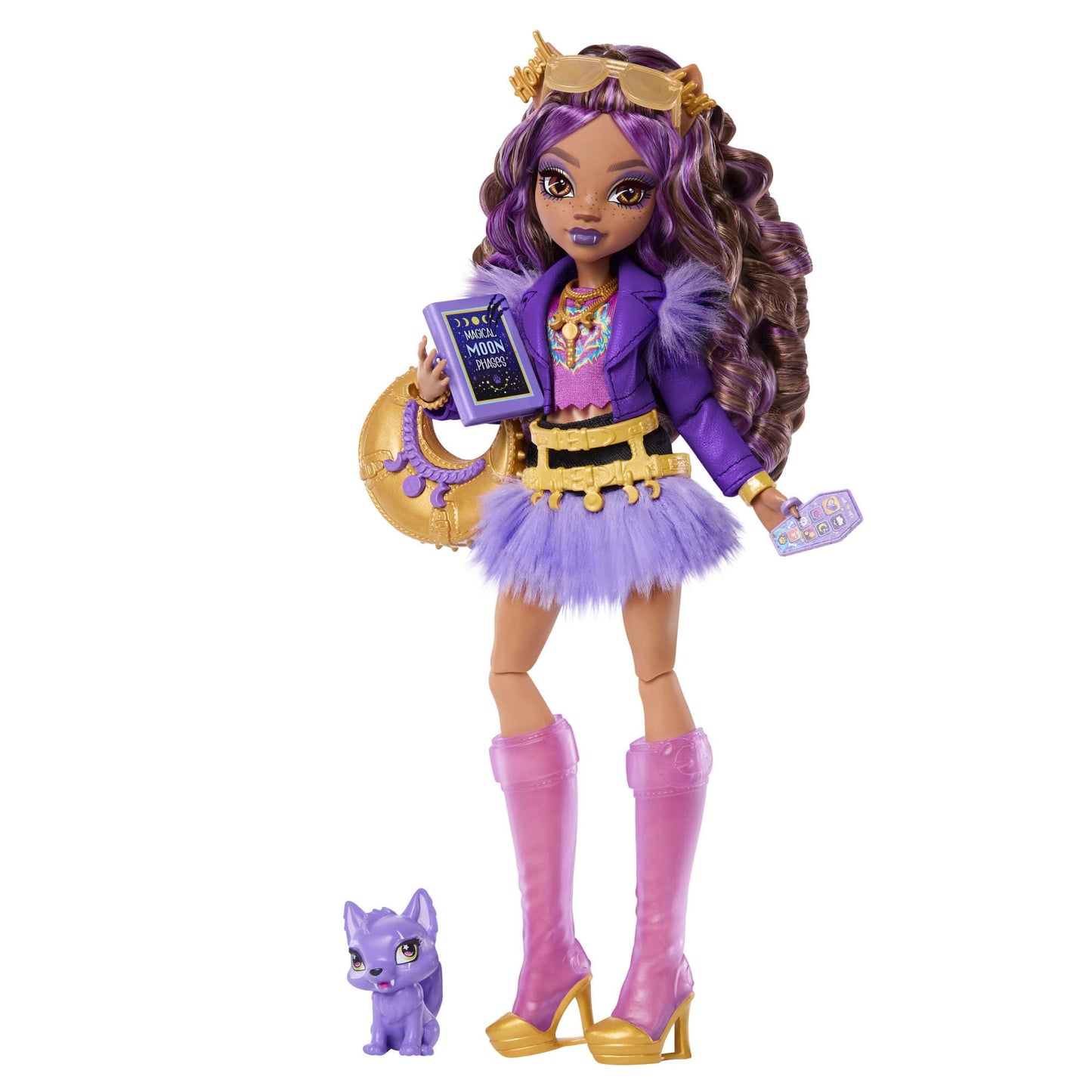 Clawdeen Puppe, Violett