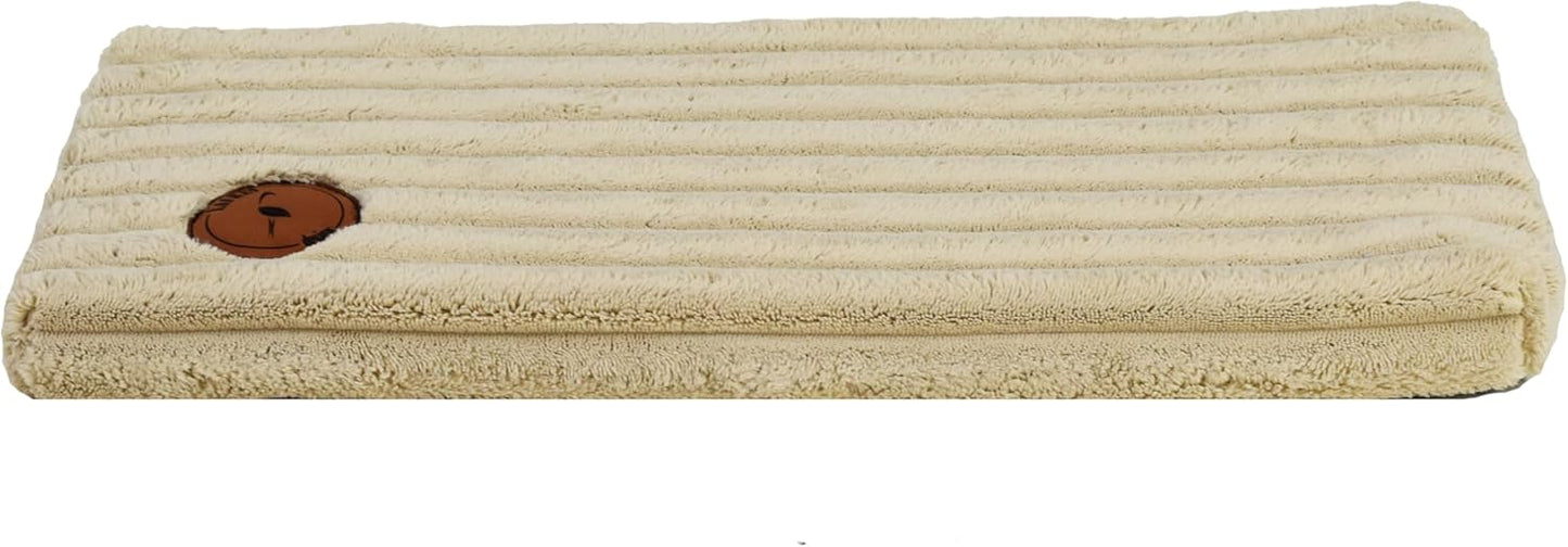 Katzen Fensterliege Cleo mit rutschfester Rückseite, Beige g. Streifen 100 x 20 x 3 cm