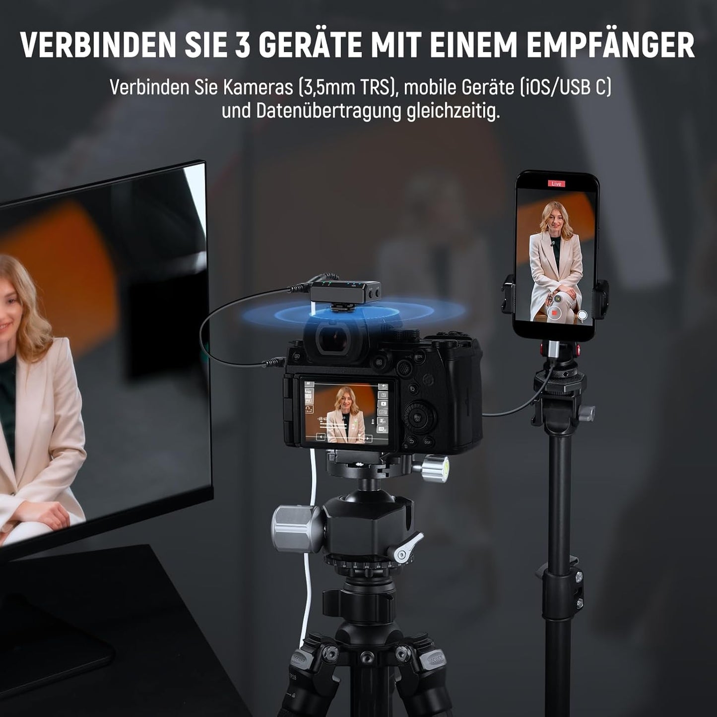 CM29 Mini Drahtloses Mikrofon mit Rauschunterdrückung, CM29