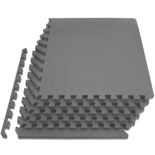 Extra Dicke Puzzle-Übungsmatte, 6 Fliesen, Grey - 3/4 Inch - 24 Sq Ft - 6 Tiles