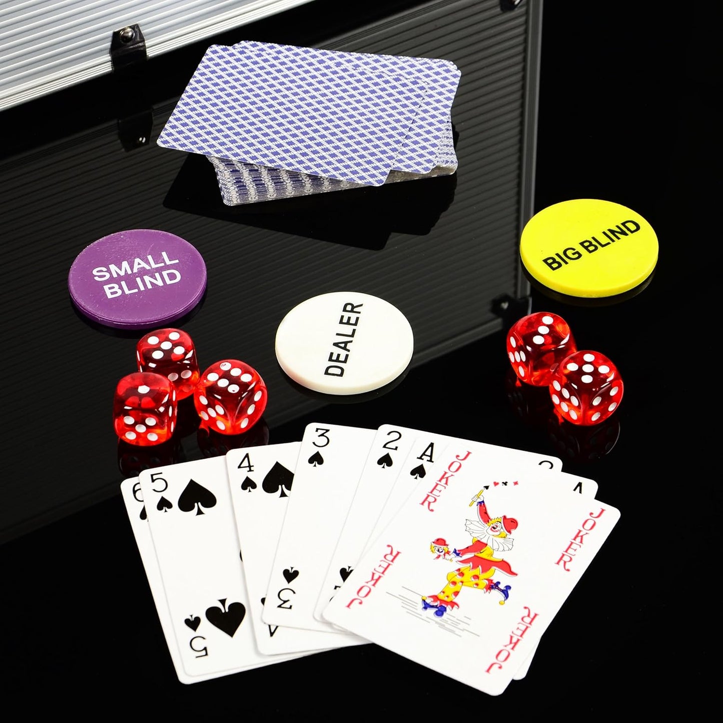 Pokerkoffer mit 1000 Chips