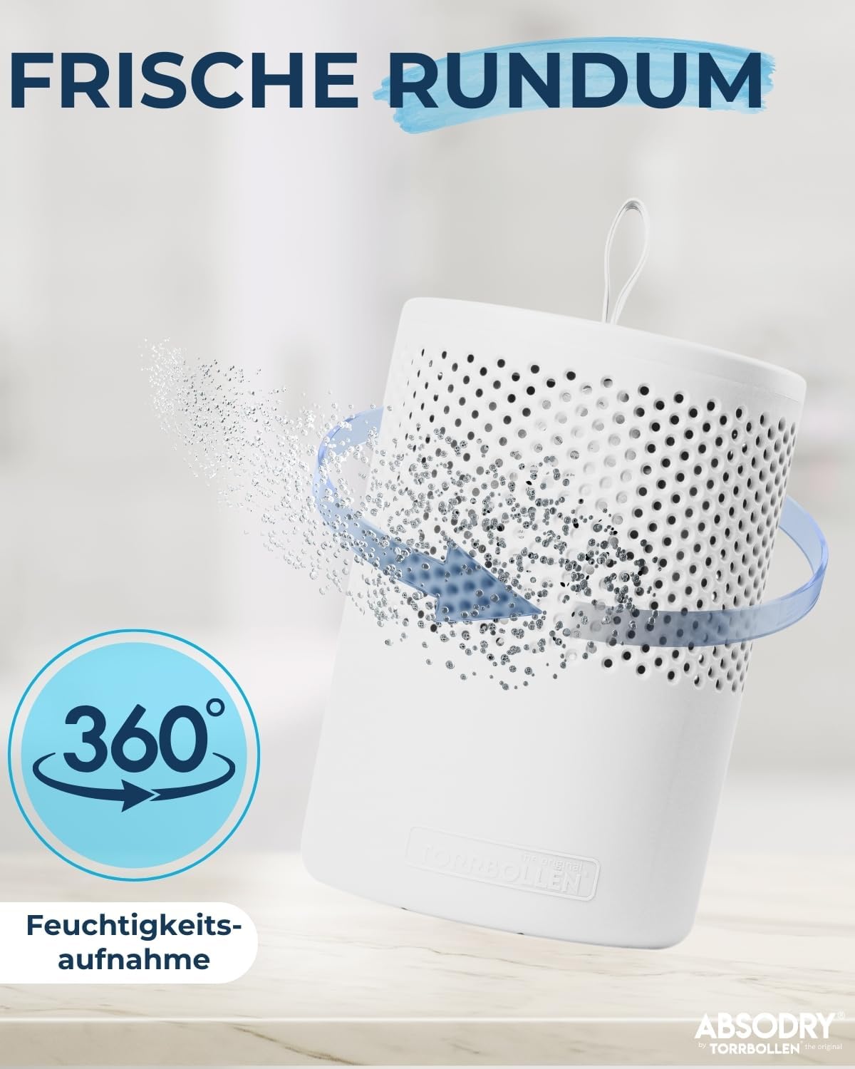Luftentfeuchter ohne Strom mit Nachfüllpack, Weiss