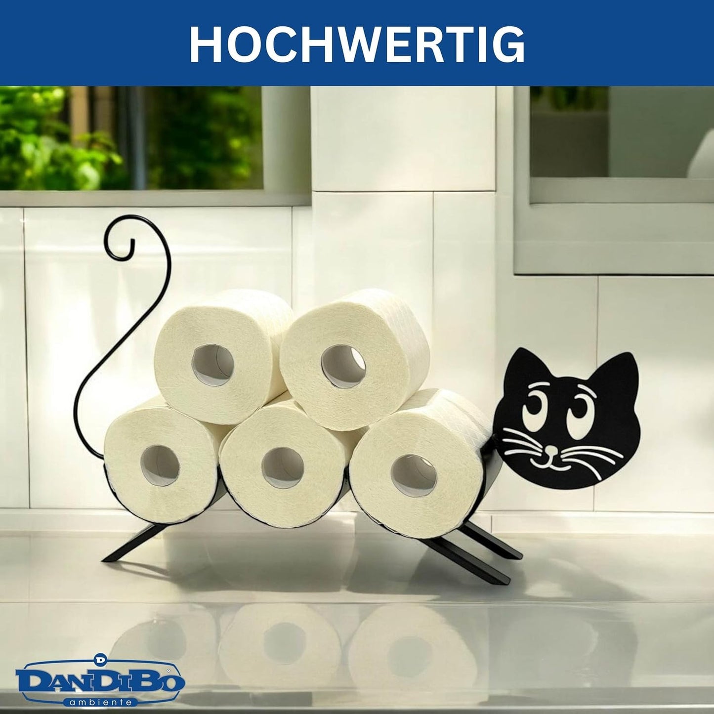 Toilettenpapierhalter Katze