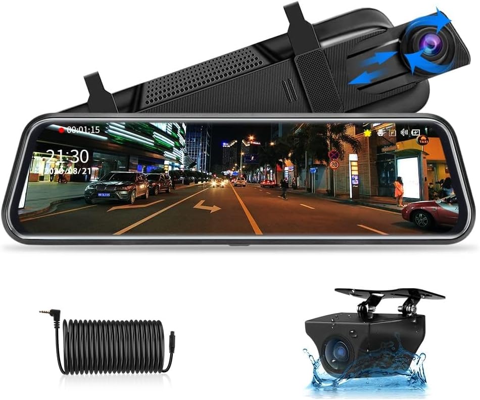 Spiegel Dashcam mit 10'' Touch Screen