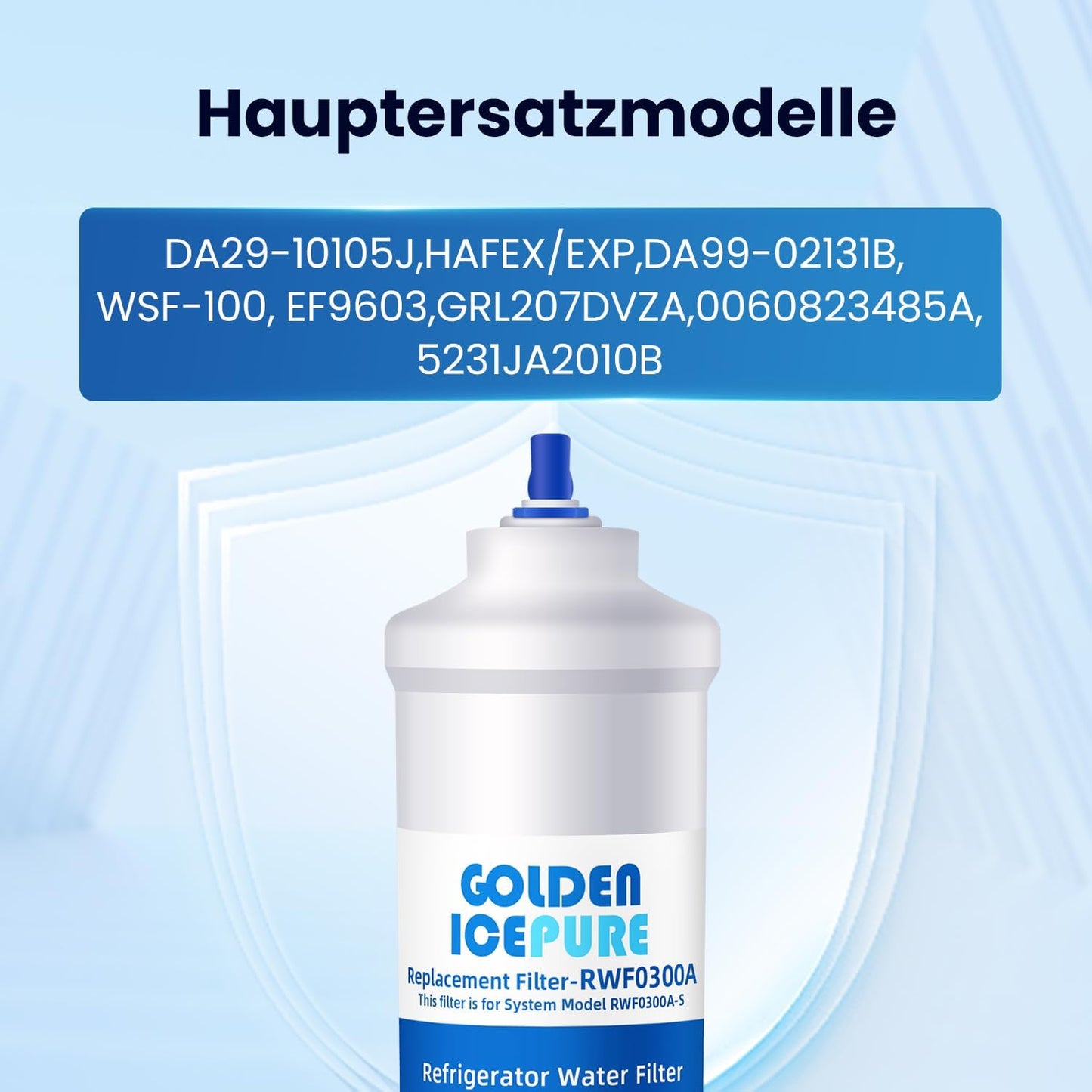 Wasserfilter für Kühlschränke, 2 Stück (1er Pack)
