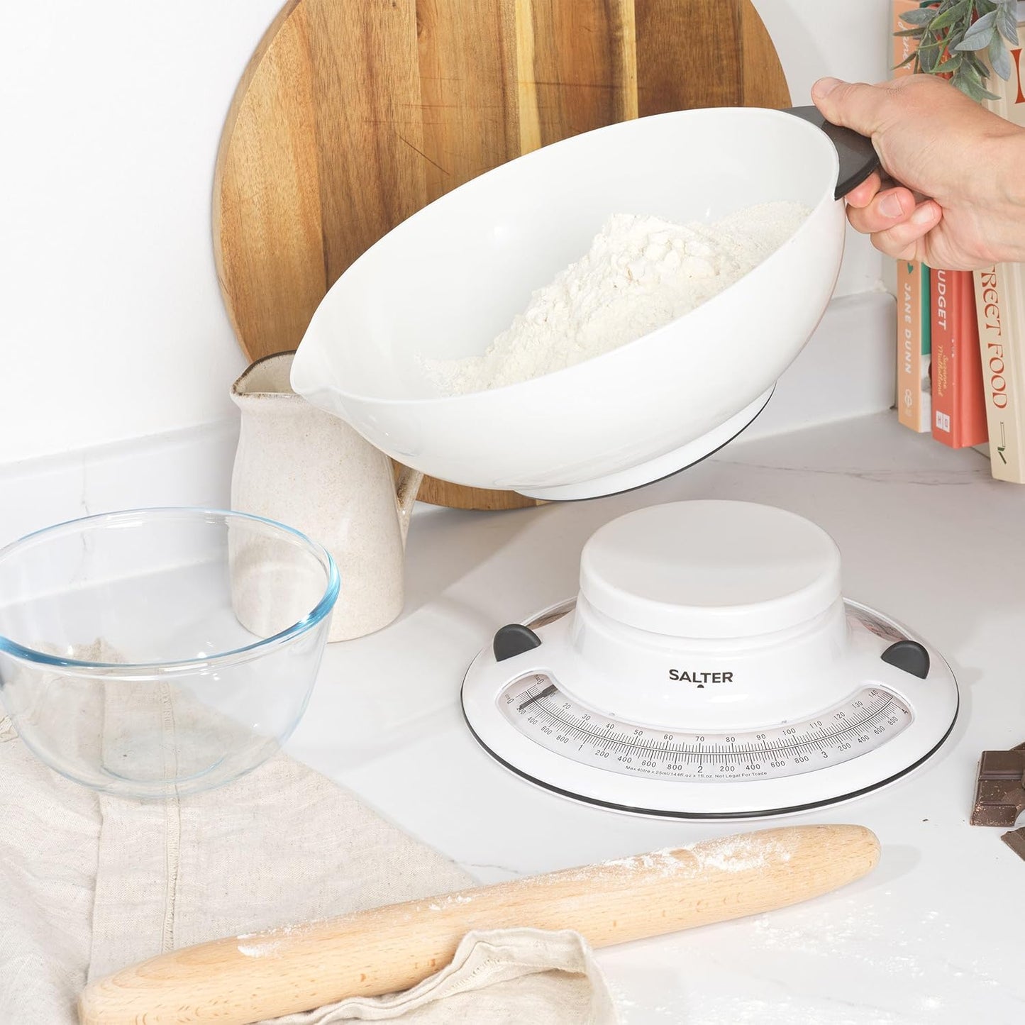 Mechanische Küchenwaage mit Schüssel (4kg Kapazität), Aquaweigh Mechanical 4kg Küchenwaage