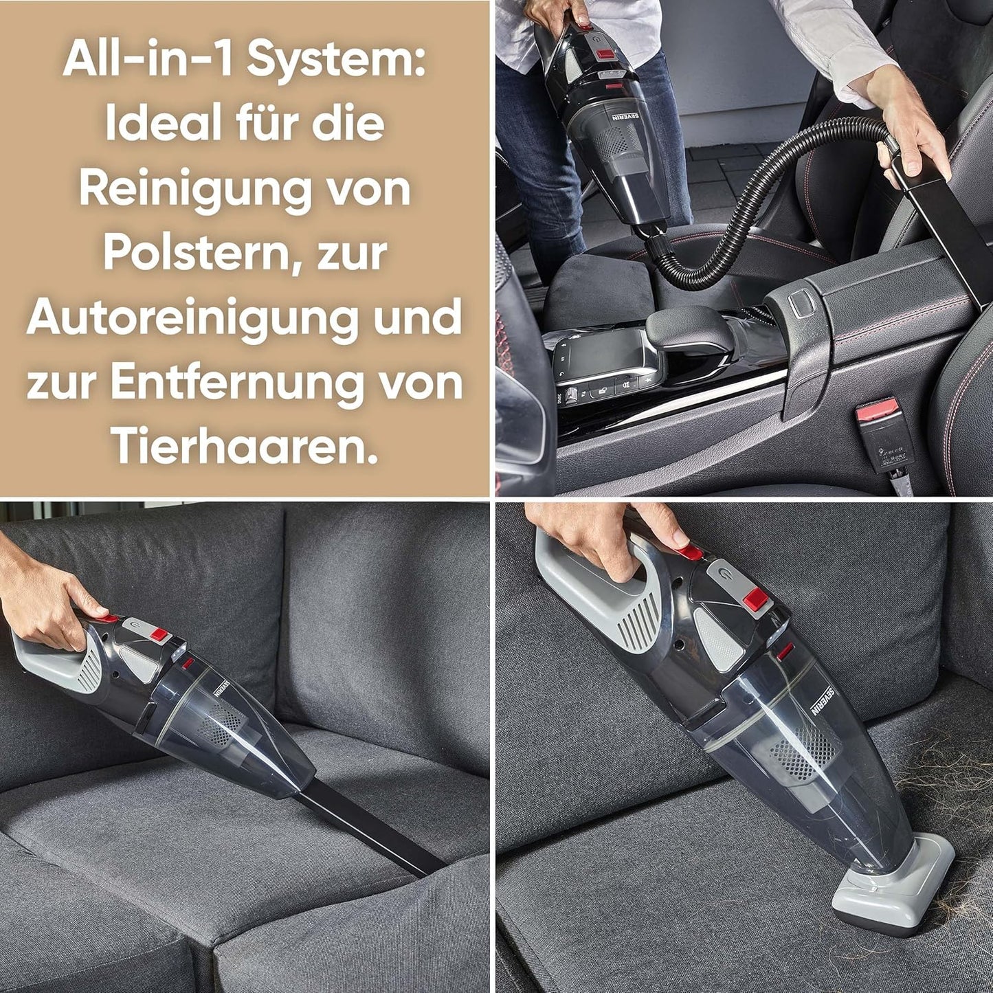 Akkustaubsauger HV 7147, 6-in-1 mit Stiel & Wandhalterung