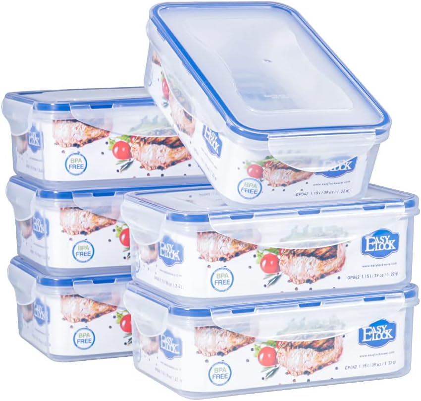 6-teiliges Frischhaltedosen Set, 1150ML*6
