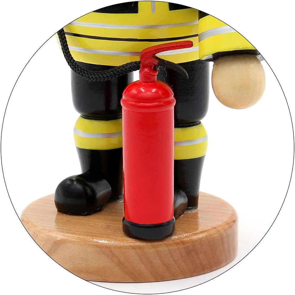 Räuchermann Feuerwehrmann mit Löscher, Feuerwehrmann mit Löscher