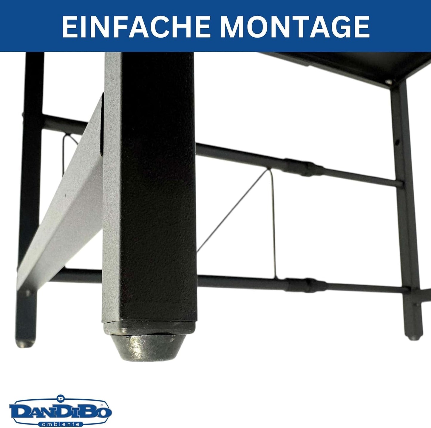 Verstellbares Mikrowellenregal 3-stufig, Schwarz 3 Stufig / Höhe 78 cm