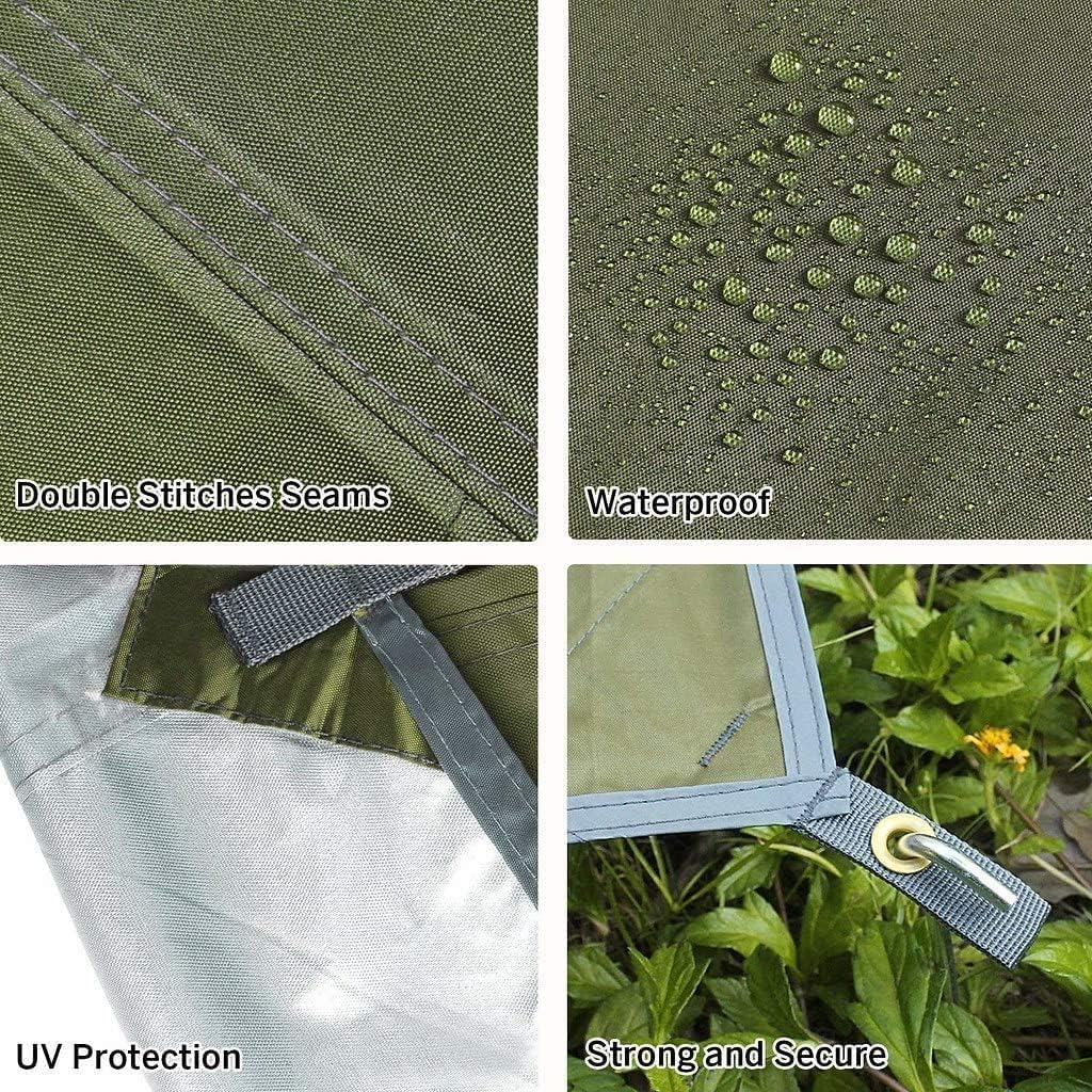 Wasserdichtes Tarp, Armee Grün 3x3 m