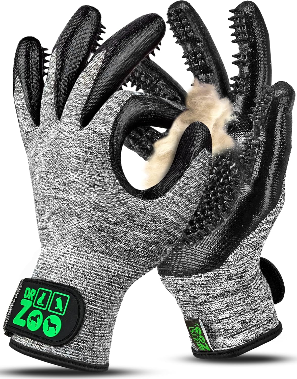 Fellpflegehandschuhe für Tiere (1 Paar, Grösse M), M