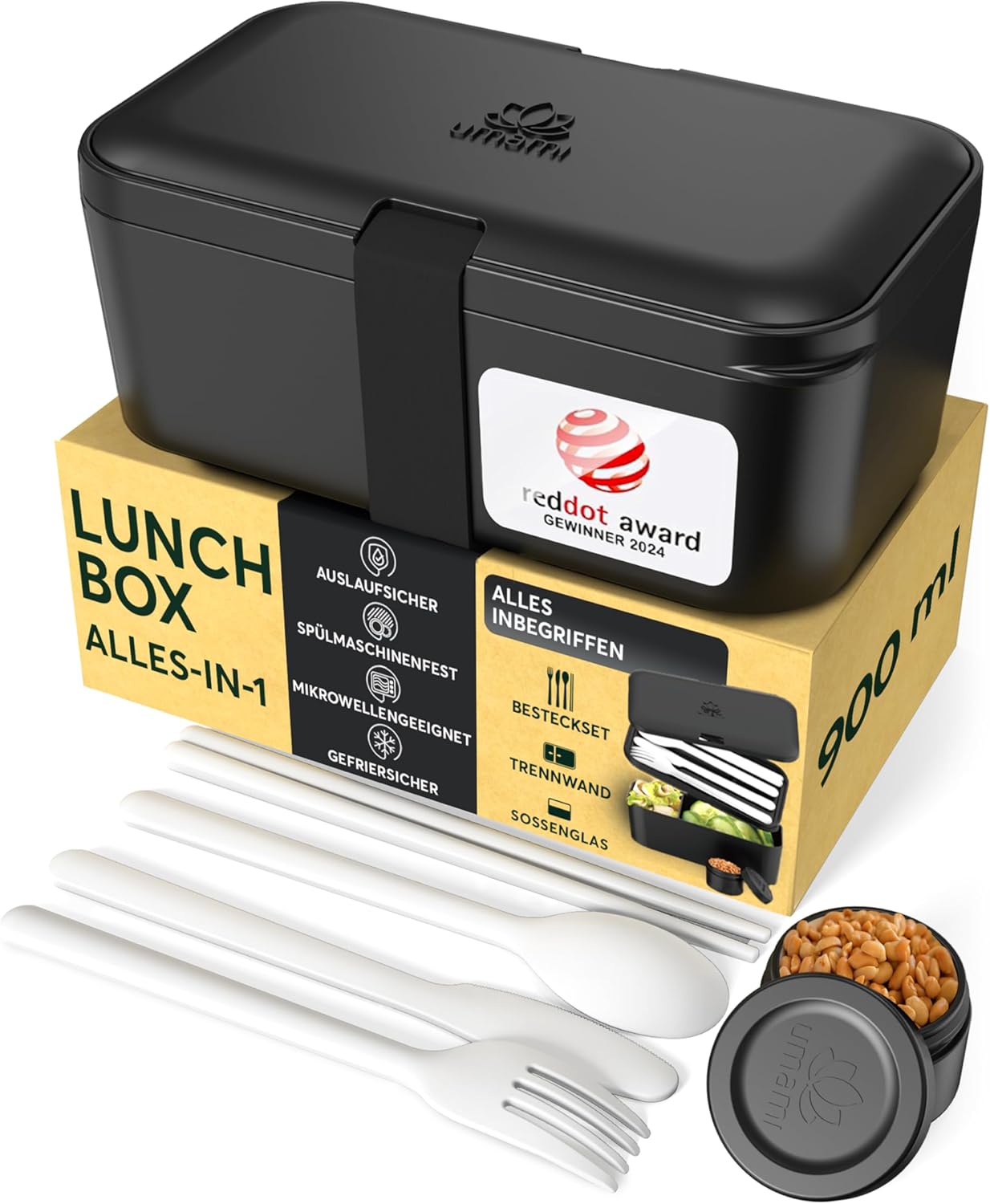 Bento-Box, Onyx Schwarz - 900 Ml M - 900/1000 ml
